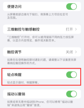 陵城苹果授权维修站分享iPhone轻点无法唤醒怎么办