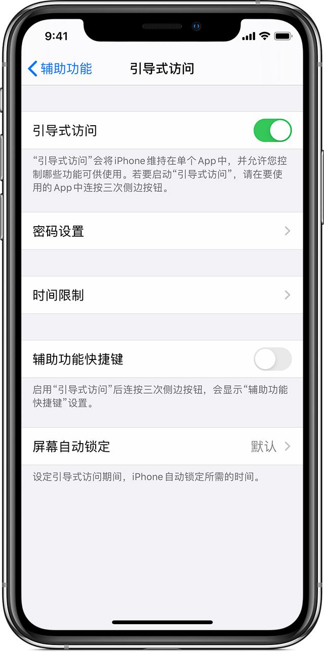 陵城苹果手机维修分享如何在 iPhone 上退出引导式访问 