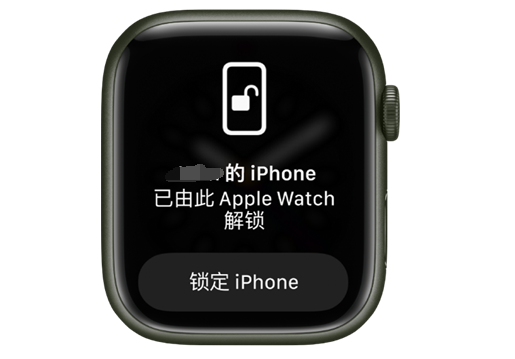 陵城苹果手机维修分享用 AppleWatch 解锁配备面容 ID 的 iPhone方法 